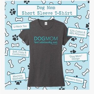 Dog Is Good Dog Mom Charcoal Gray Women’s XL Cozy Soft Casual SS T-Shirt New